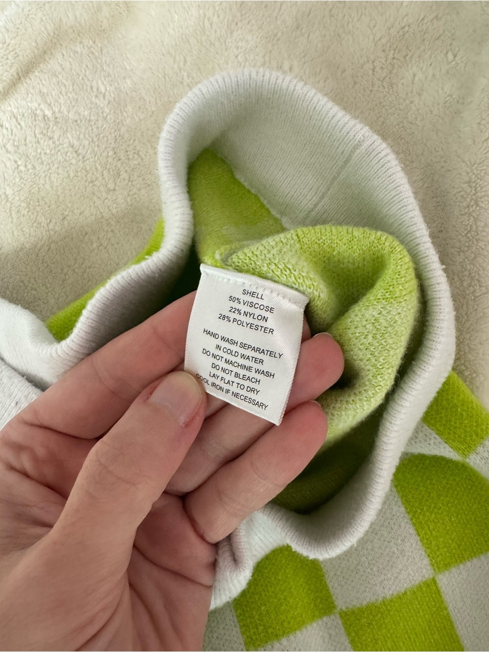 2 piece green & white checker print set - Picture 9 of 11